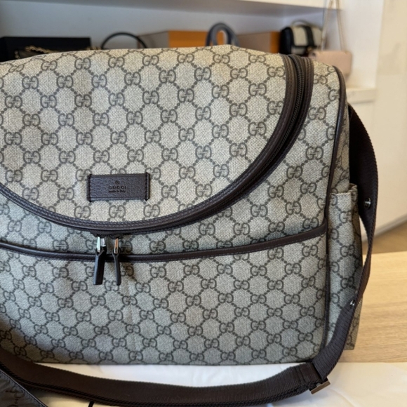 Authentic Gucci Canvas Baby Diaper Bag - Picture 4 of 10
